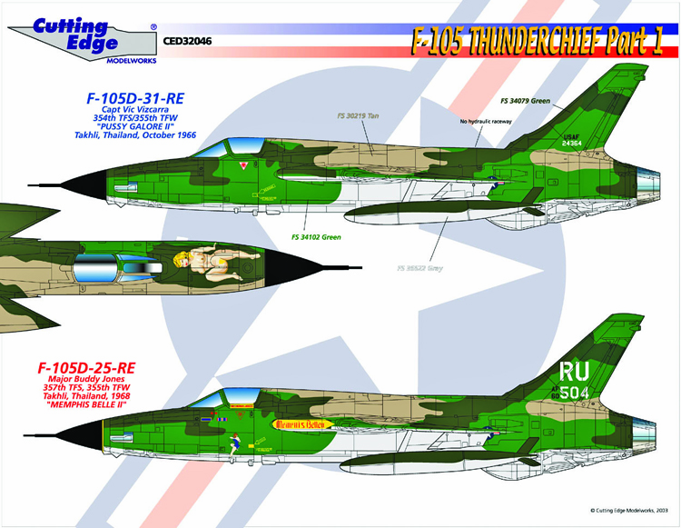 ModelsUA DECALS 1:72 Republic F-105 Thunderchief 1/72 Print, 57% OFF