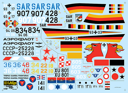 Smi lyページ CED48007 Mi-8/Mi-17 Hip Helicopters #2 - Fine Art of Decals