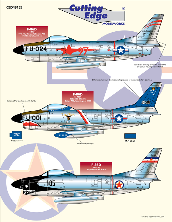 CED48155 F-86D Sabre Dogs Nr. 3. - Fine Art of Decals