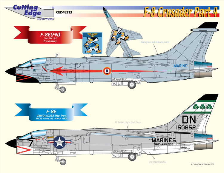CED48213 F-8 Crusaders Part 4. - Fine Art of Decals