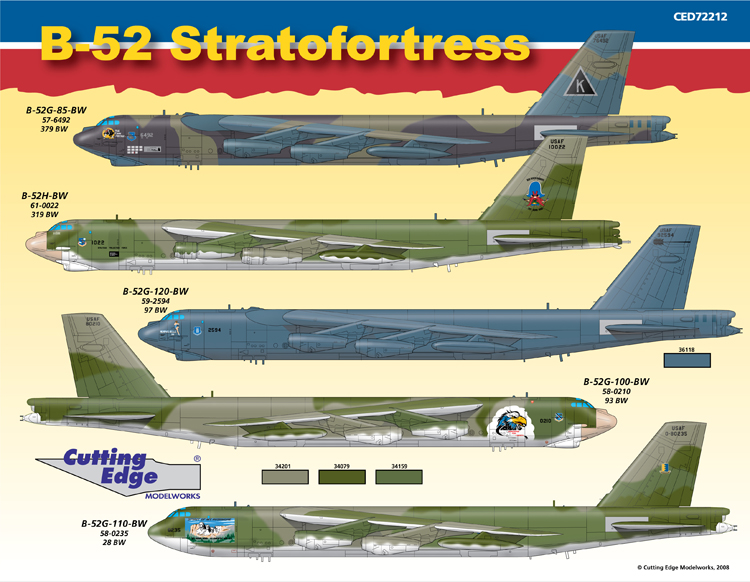 CED72212 B-52s Nr. 5. - Fine Art Of Decals