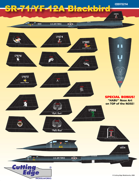 Maquette Academy 1/72 SR-71 Blackbird - Kit Non Peint - Avion Militaire USAF