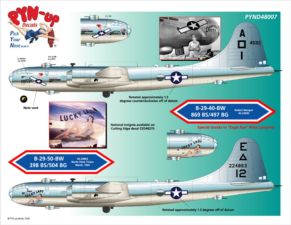 PYND48007 PYN-up B-29 Bomber Babes Nr. 1