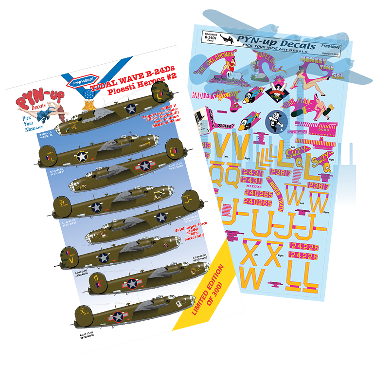 1/48 TIDAL WAVE First PYN-Up Decal Sets SHIPPING NOW! - Fine Art Of Decals